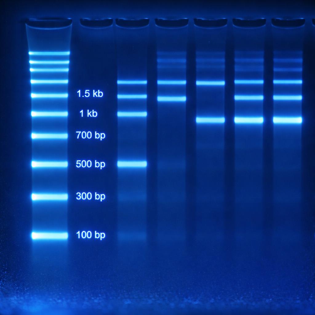 Kết quả điện di gel agarose trong phân tích DNA